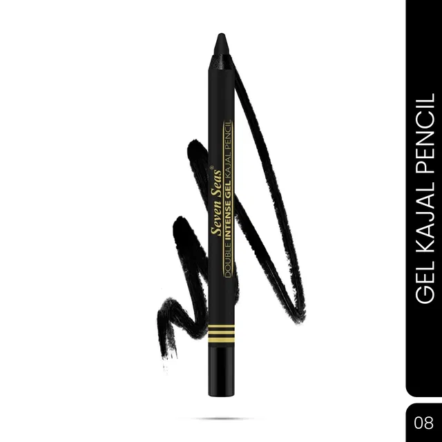 Seven Seas Smoke Eyes Kajal for Women, Black (2.5 g)