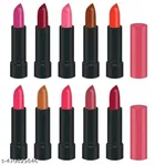 Long-Lasting Lipsticks for Women, Multicolor, Pack of 10