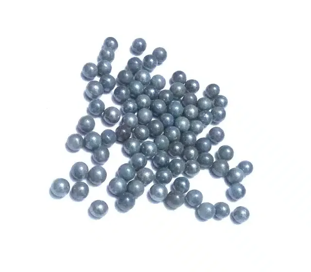 Mini Size Glass Marbles with Shooter (Grey, Pack of 100)