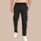 Lycra Nylon Logo Printed Track Pant for Men 