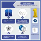 1st Happy Birthday Balloon Decoration Kit, Blue, Set of 1