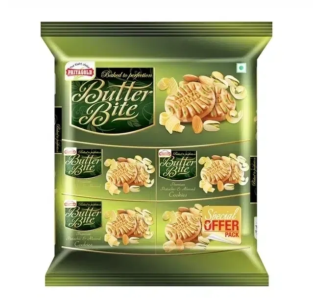 प्रिया गोल्ड बटर बाइट पिस्ता और बादाम 480 g