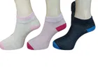 Cotton Solid Socks for Women (Multicolor, Pack of 3)