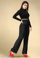 Cotton Blend Trouser for Women 