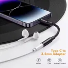 AUX Cable 0.12 m Type C to 3.5mm Audio Jack Cable, Headphone/Earphone Converter Adapter| 