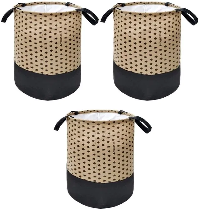 Canvas Laundry Bag,Beige, (Pack Of 3)