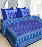 Cotton Queen Bedsheet with 2 Pillow Cover 