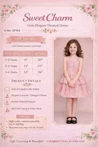 Printed Party Wear Dress for Girls 