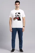 Round Neck Printed T-Shirt for Men 