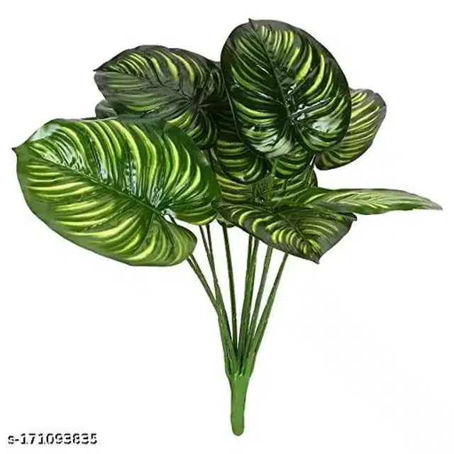 Plastic Artificial Monstera Plant (Green)