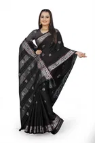 शारदा क्रिएशन कॉटन एम्बेलिशड साड़ी विद ब्लाउज 