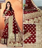 Banarasi Silk Zari Woven Saree for Women 