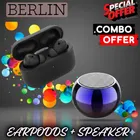 Wireless Bluetooth Speaker + Earbuds With Charging Case, 5.4 Bluetooth Version ,BLACK, 