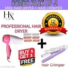 Plastic Hair Dryer with Straightener 