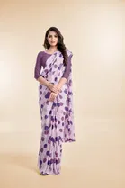 Georgette Printed Saree for Women 