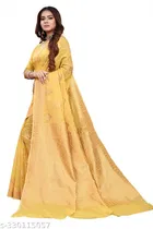 Chanderi Cotton Zari Woven Saree for Women 