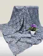 Net Solid Saree for Women 