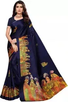 Khadi Silk Printed Saree for Women 