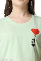 Printed Crop T-Shirt for Women 