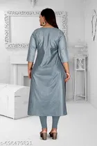 Floral Chanderi Cotton Kurti for Women 