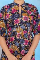 Georgette Printed Midi Dress for Women 