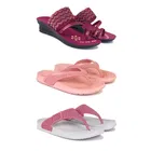 Combo of Heels with Slippers for Women 