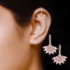 Brass Pearl Ear Cuffs for Women 