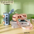 Plastic Bus Shape Sipper Bottle for Kids, Multicolor 