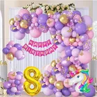 59 Pcs 8th Birthday decoration kit, Multicolour, Set of 1