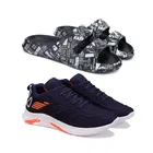 Combo of Men's Flip Flop & Sports Shoes 