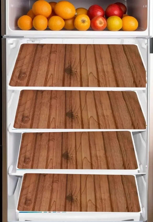 PVC Fridge Mat (Multicolor, Pack of 4)