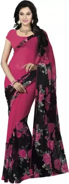Saree with Unstitched Blouse for Women 