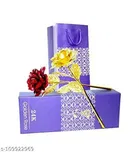 Gold Plated Rose Flower 