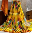Georgette Printed Saree for Women 