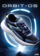 Asian Orbit Sports Shoes for Men (Navy Blue & White, 8)