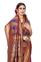 Jacquard Embellished Saree for Women 