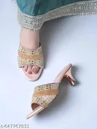Shoetopia Heel Sandals Beige IND-3
