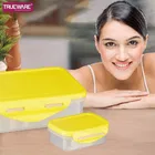 Plastic 2 Containers Lunch Box for Kids 