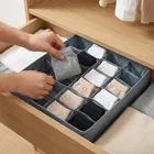 Wardrobe Clothes Organizer, Nonwoven Fabric Durable with 24 Grids partition 32*32*10cm