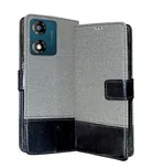 Artificial Leather Flip Cover For Motorola Moto E13 