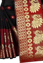 Trendy Banarasi Saree with Blouse Piece For Women 