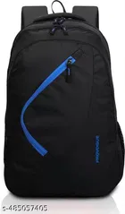 Polyester Backpack for Men & Women, Black
