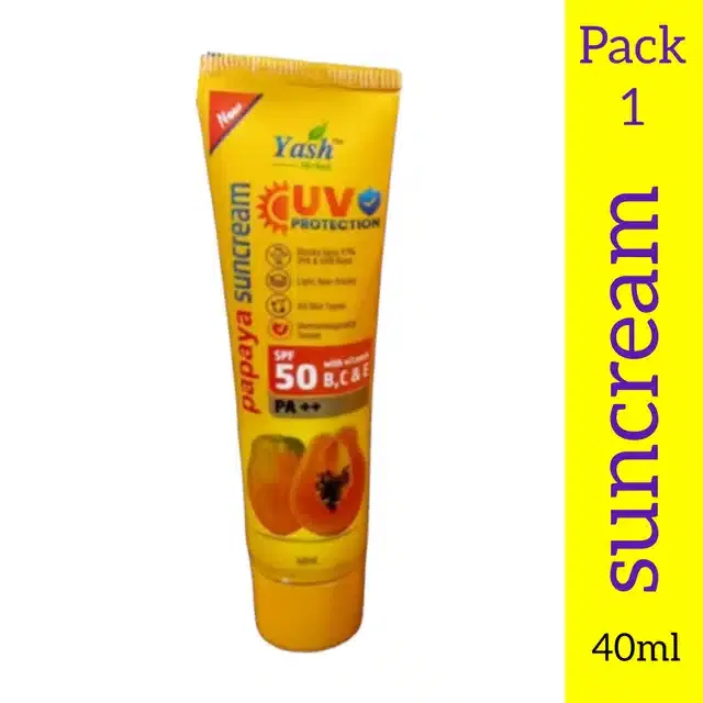 UV Protection Papaya Suncream SPF 50 (40 ml)