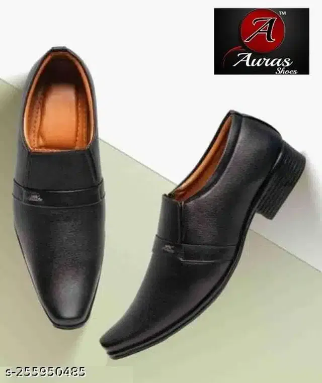 Formal Shoes for Men (Black, 8)