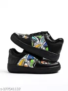 Printed Synthetic Sneakers for Girls 