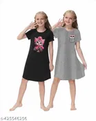 Cotton Blend Dress for Girls 