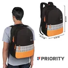 Priority 19 Inch Lightweight Polyester College Backpack For Boys & Girls | Office Backpack For Men & Women | Casual Backpack For Unisex 