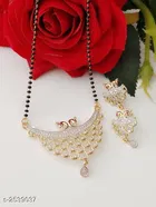 Alloy Mangalsutra with Earrings for Women 