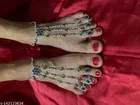 Anklets with Toe Ring for Women 