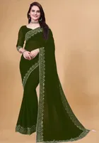 Georgette Embellished Saree for Women 